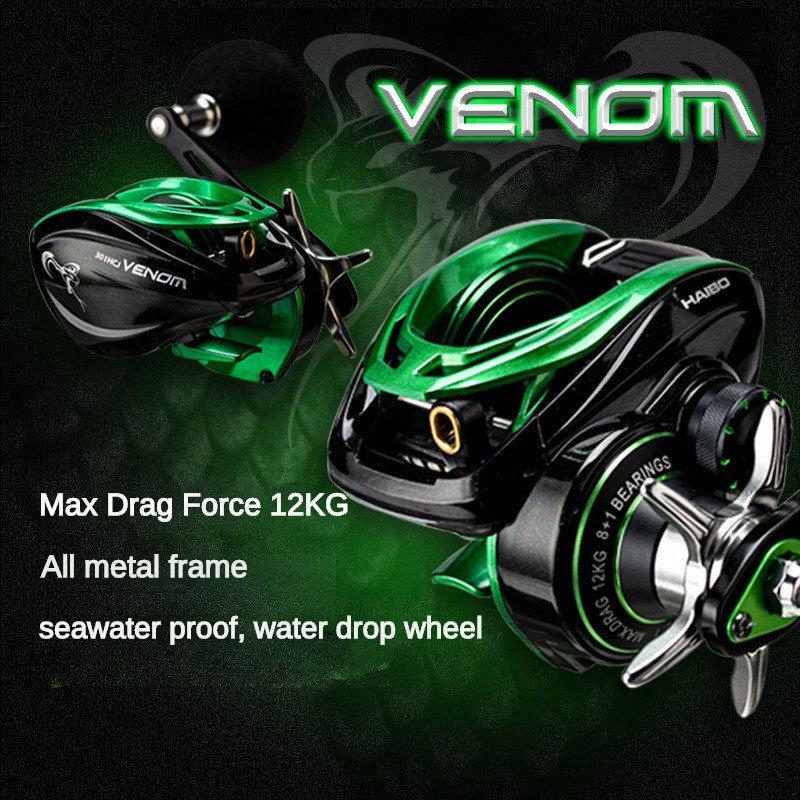HAIBO VENOM-carrete de pesca a - Abu Garcia Reel Max reseña y precio