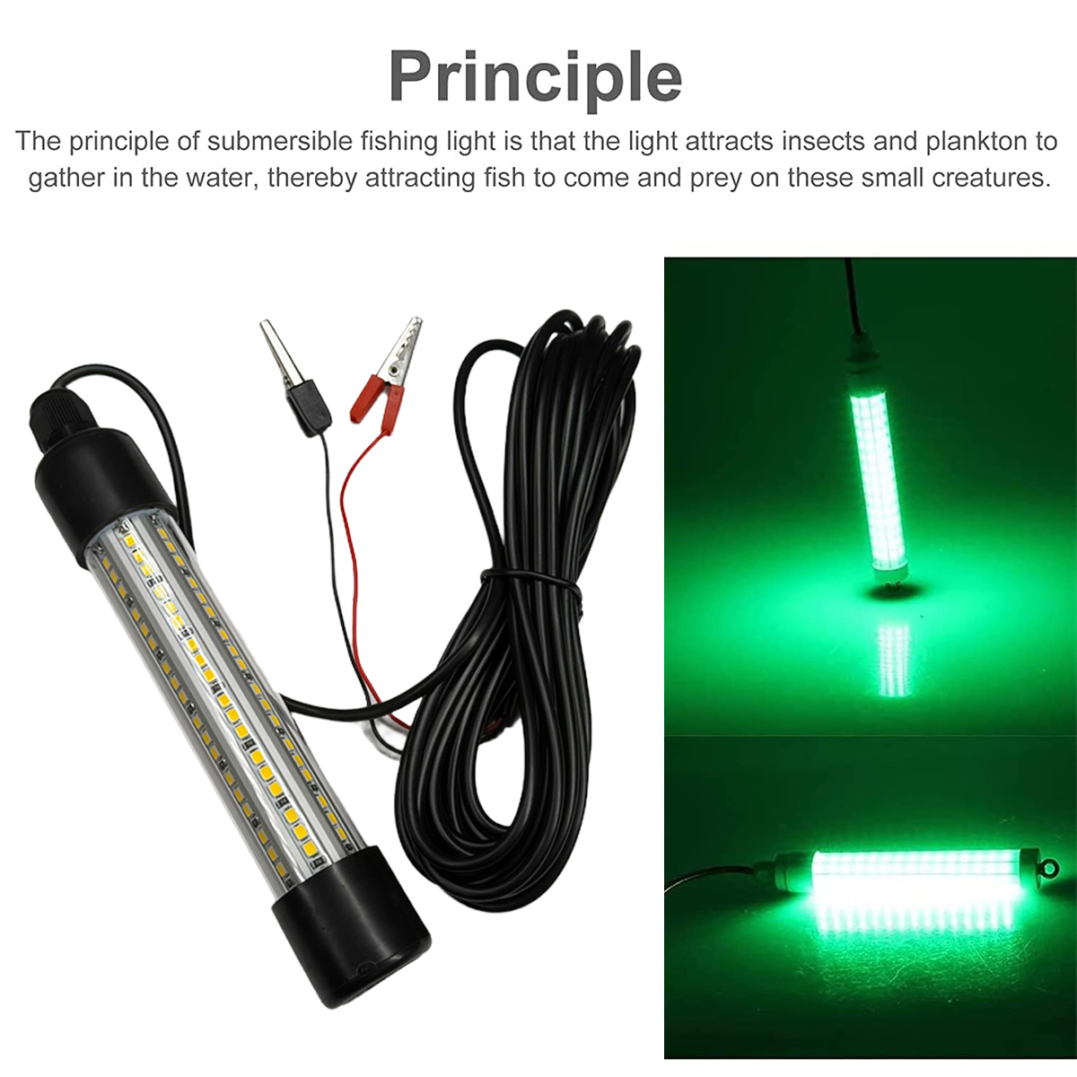 LED lámpara de pesca submarina - Fishing Boat Depth Finder reseña y precio